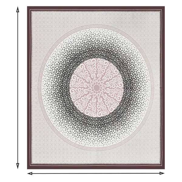 Maroon_Cotton_Majestic_Mandala_Luxe_Double_Bedsheet_With_Pillow_Cover_100_X_108_Cm